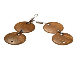 Earrings coconut shell design
