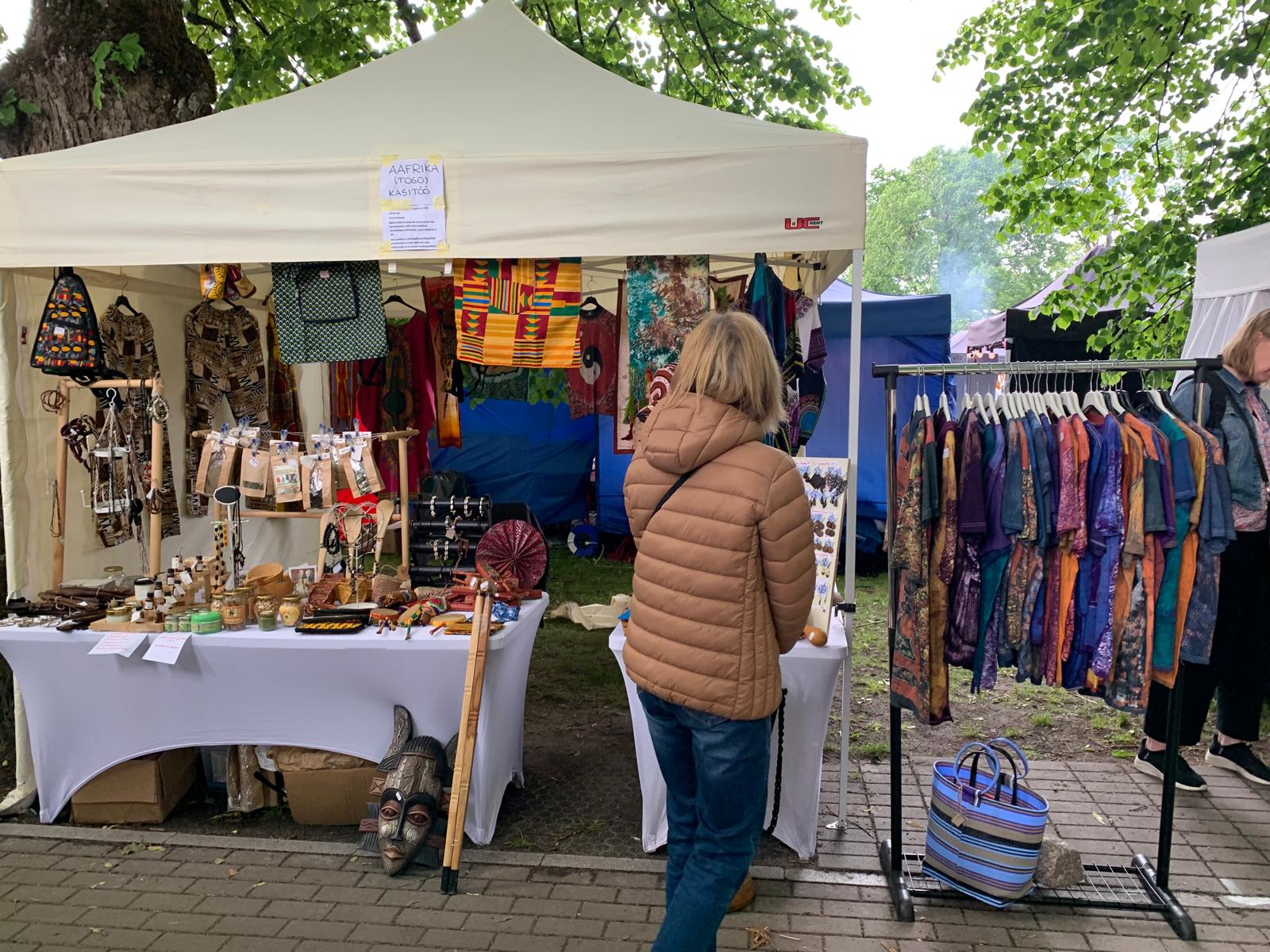 Browsing the goods at TogoSunny