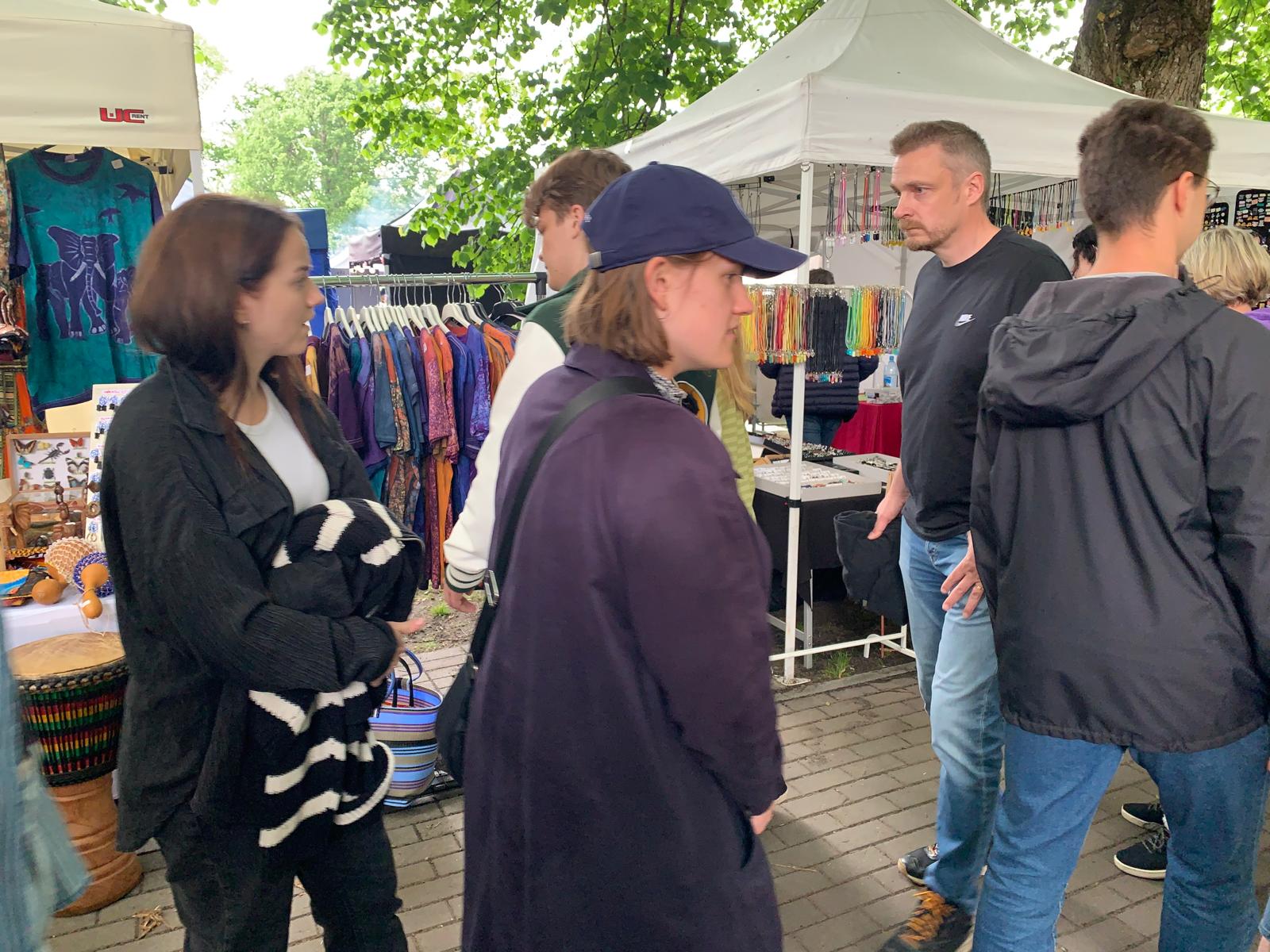 Neighboring stand at the Hanse Market