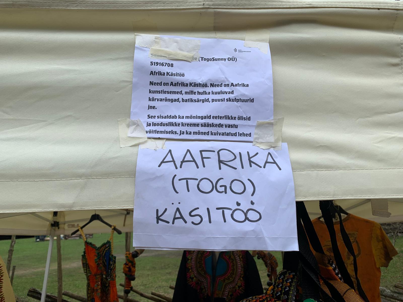 TogoSunny stand sign