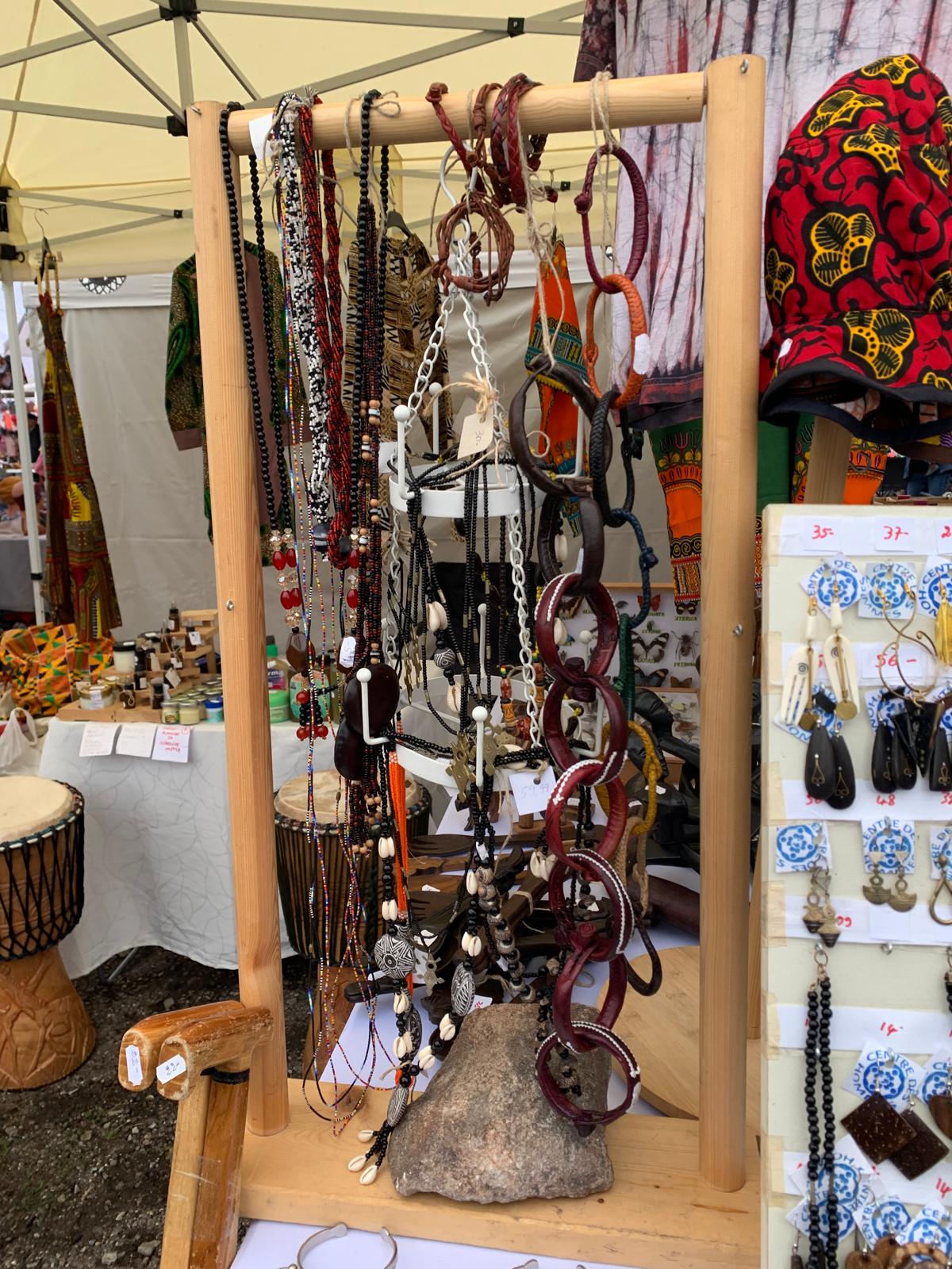 Necklaces and bracelets at the TogoSunny stall
