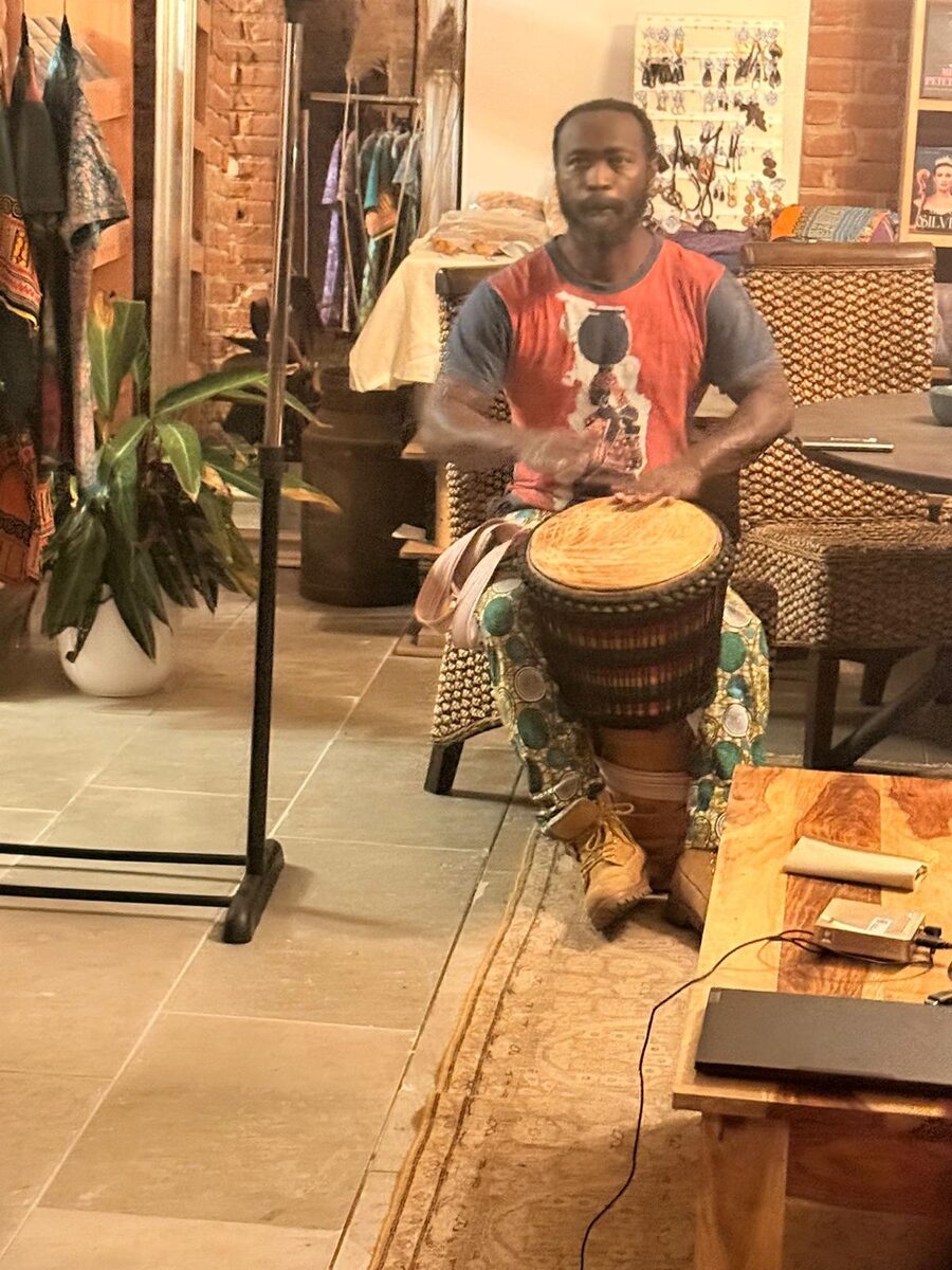 African djembe performance at the Mondo event in Viljandi