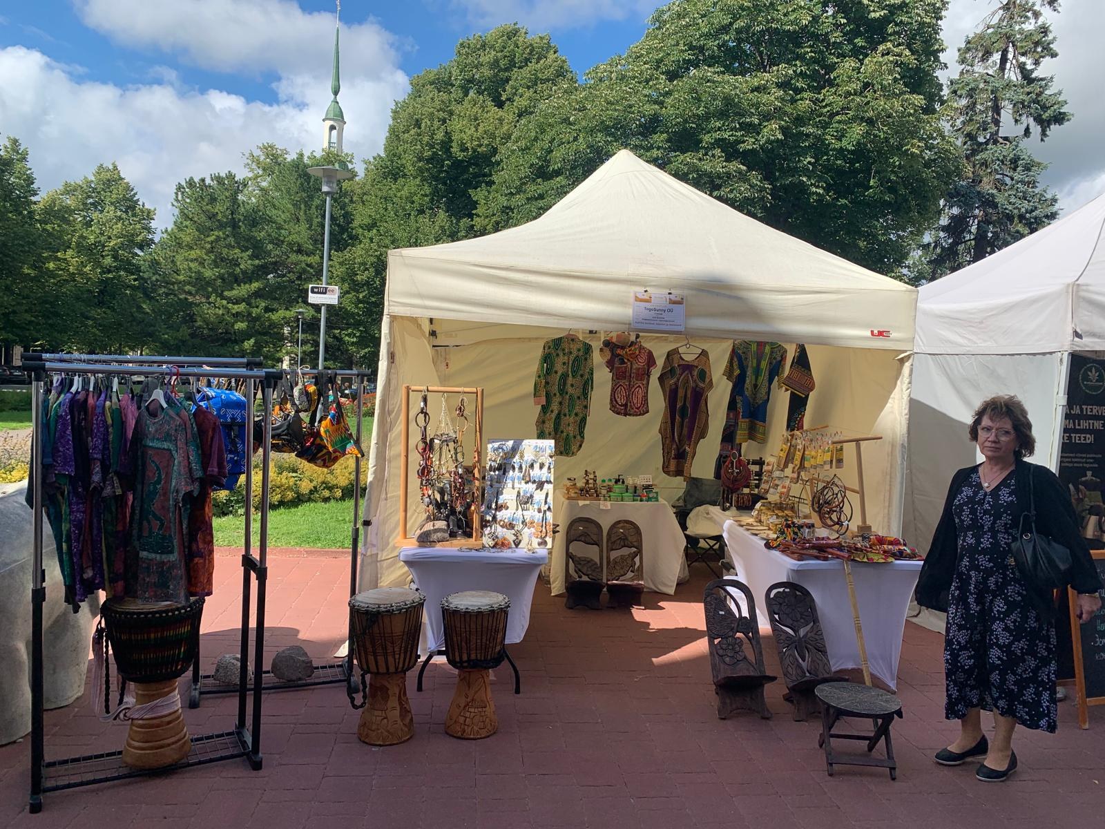 TogoSunny stand at Pärnu XXIX Guild Days, old town