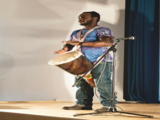 Percussion traditional rhythms & songs in event-awards opening.