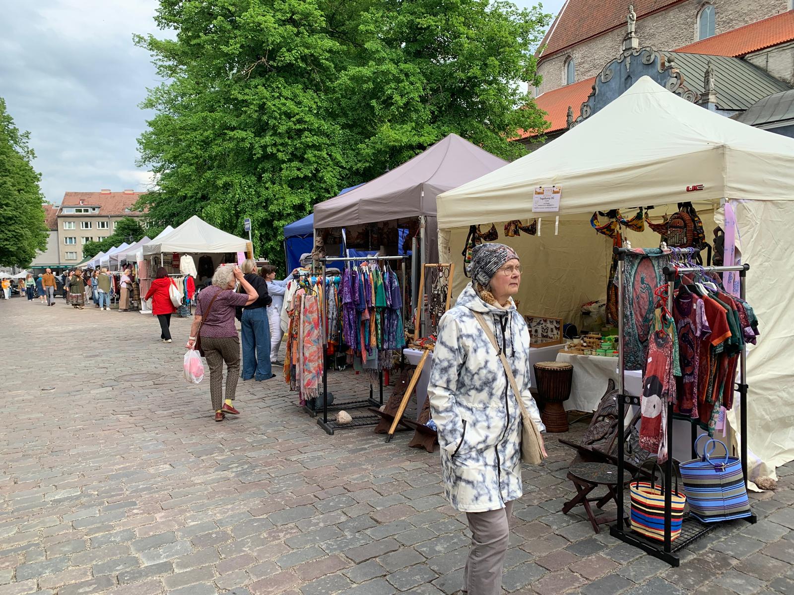 TogoSunny stall on Niguliste tänav during Tallinn Old Town Days